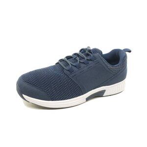 Orthofeet Francis Womens Comfort Walking Shoes Navy Blue 4E Extra Wide 11.5